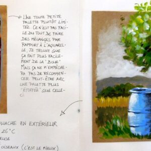 Watercolor . sketchbook France